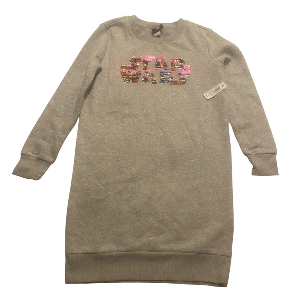 🌟 Spotted Zebra Star Wars Girls’ Dress | Size Large | NWT | Sequin Logo 🌟 $30